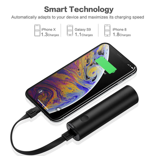 5000 Mah Mobile Power Bank Mini Multi-function Small Portable Powerbank Charger With Outdoor Light Torch For All Phone