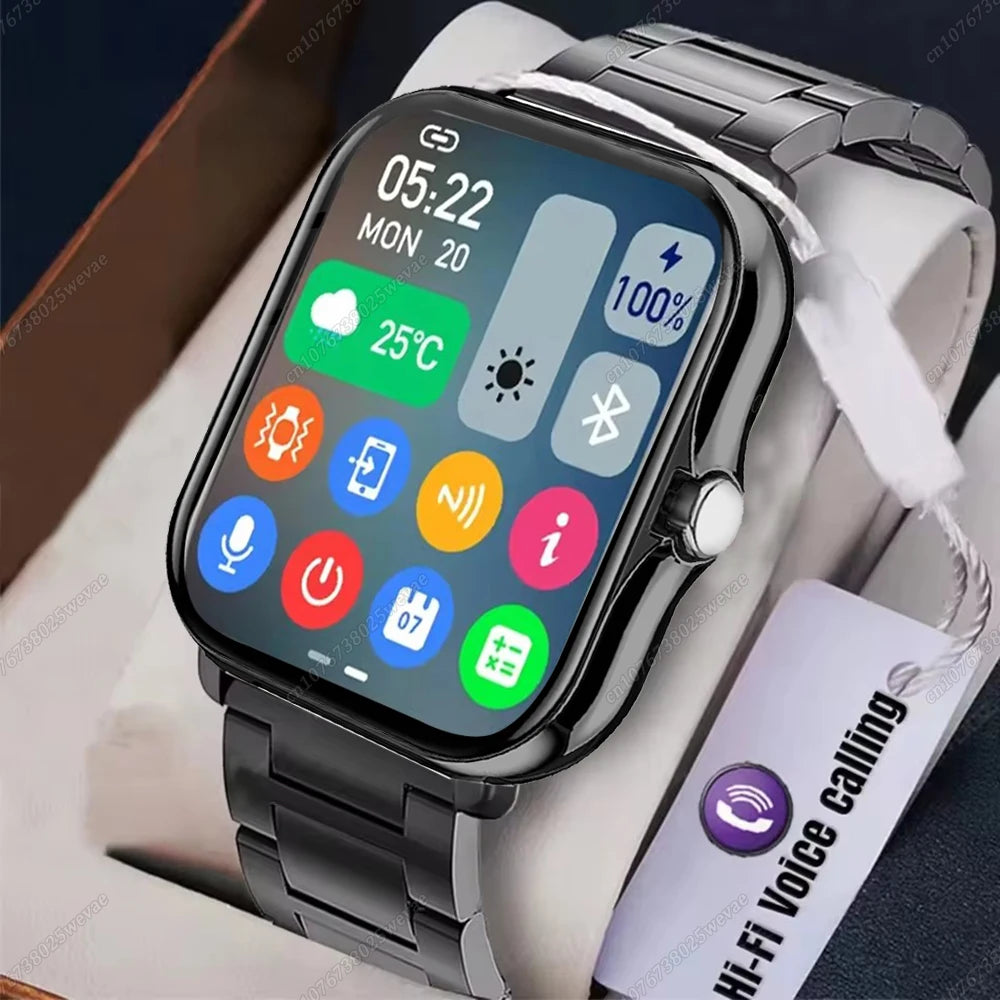 New Smart Watch 2.01 Inch HD Display Answer Make Call Message Preview Sport Modes smartwatch DIY Dial Weather Forecast Men Women