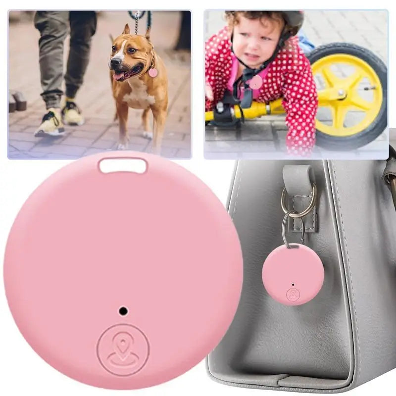 Mini GPS Mobile Bluetooth 5.0 Tracker Anti-Lost Device Round Anti-Lost Device Pet Kids Bag Wallet Tracking Smart Finder Locator