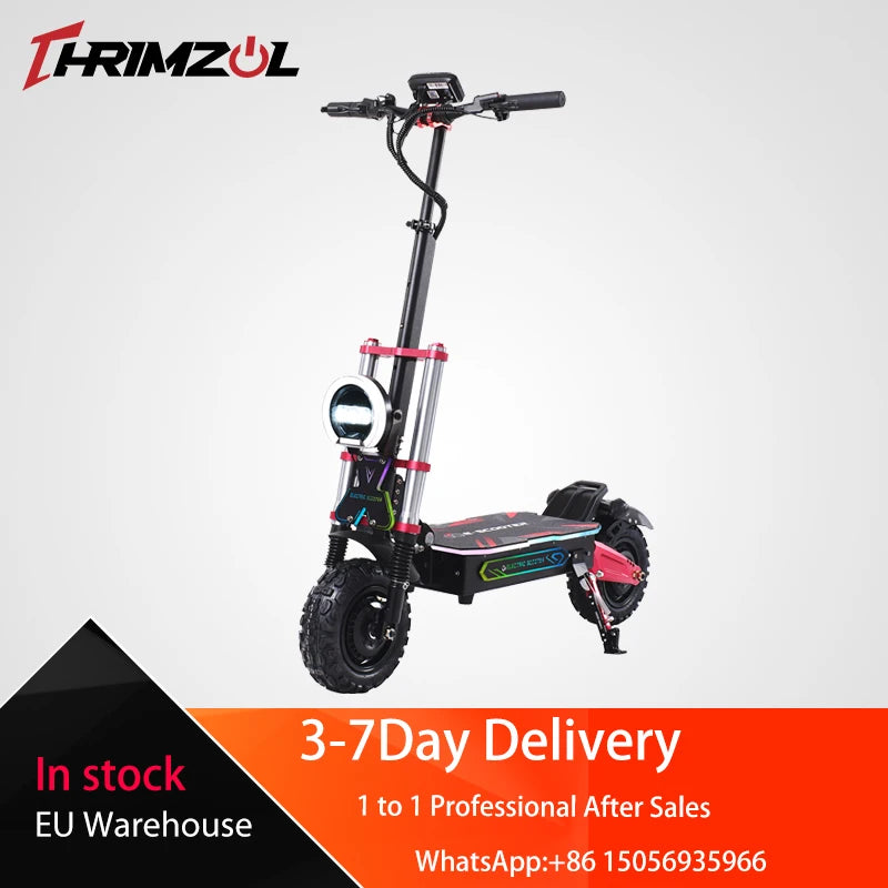 Electric Scooter 6000W Travel Motor 60V38AH Battery NDavid Safety App Control Electric Scooter Silent Tire Electri