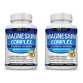 Magnesium Complex Supplement | 1000mg Magnesium Glycinate, Malate, Citrate | 8 Elemental Chelated Formula | Vegan, Non-GMO, 90 C