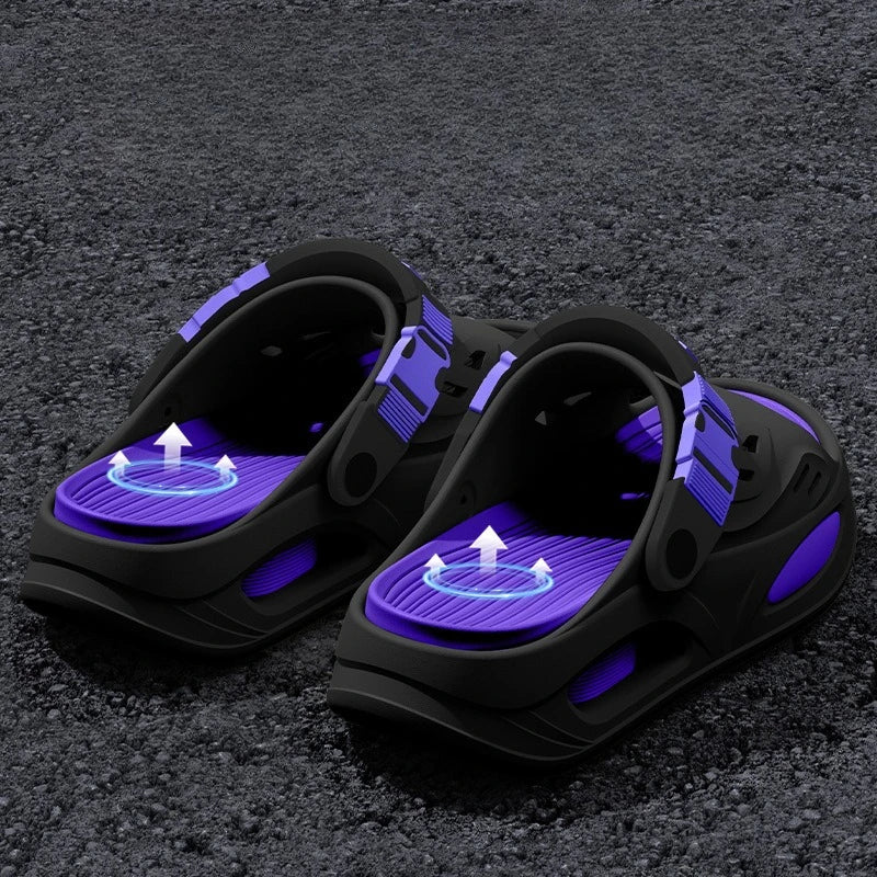 Non-Slip and Non-Smelly Foot Slippers Men's Summer New Wear-Resistant Thick-Bottomed Two-Wear Design Shit-Stepping EVA Sandals