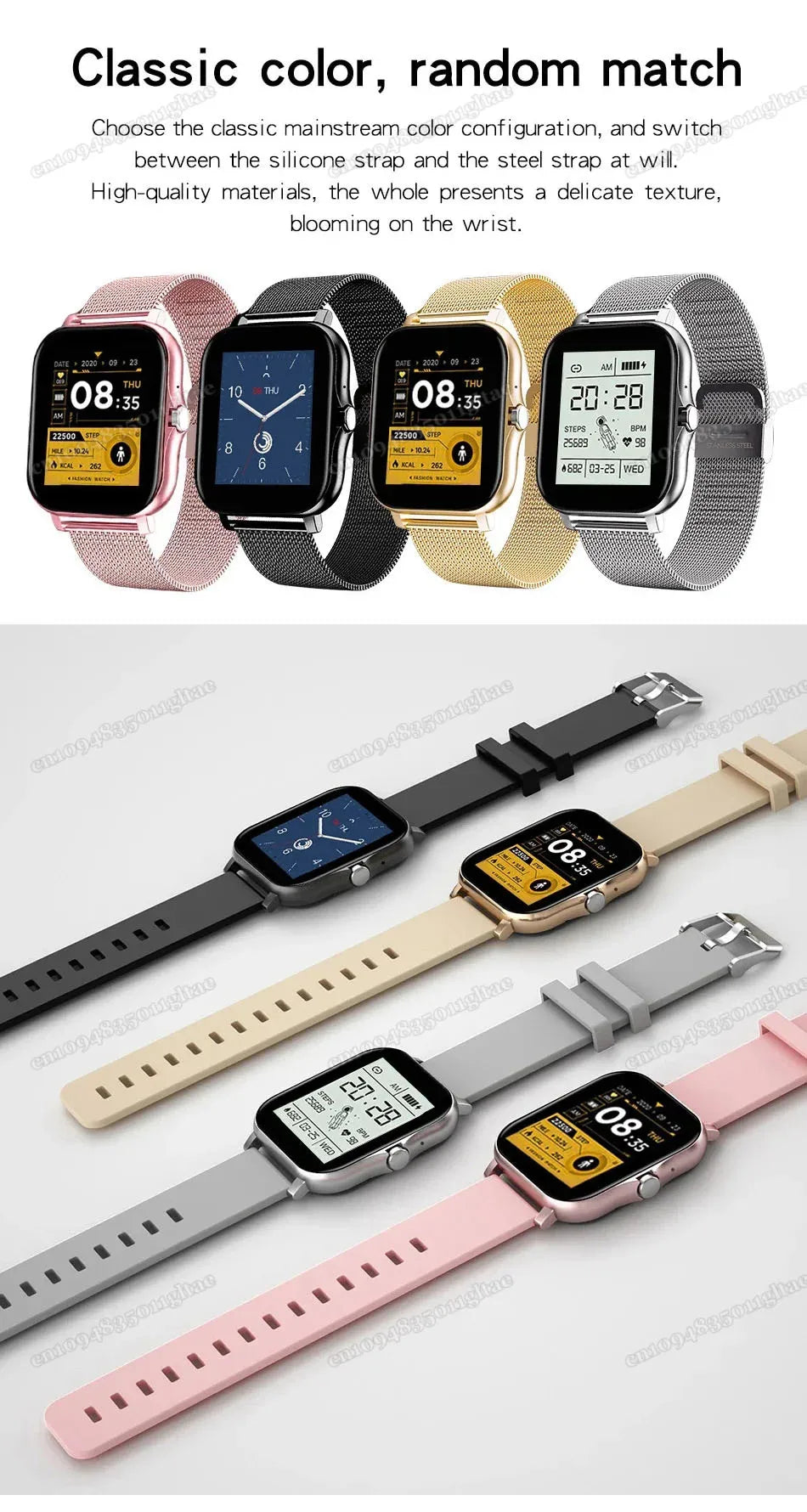 New Smart Watch 2.01 Inch HD Display Answer Make Call Message Preview Sport Modes smartwatch DIY Dial Weather Forecast Men Women