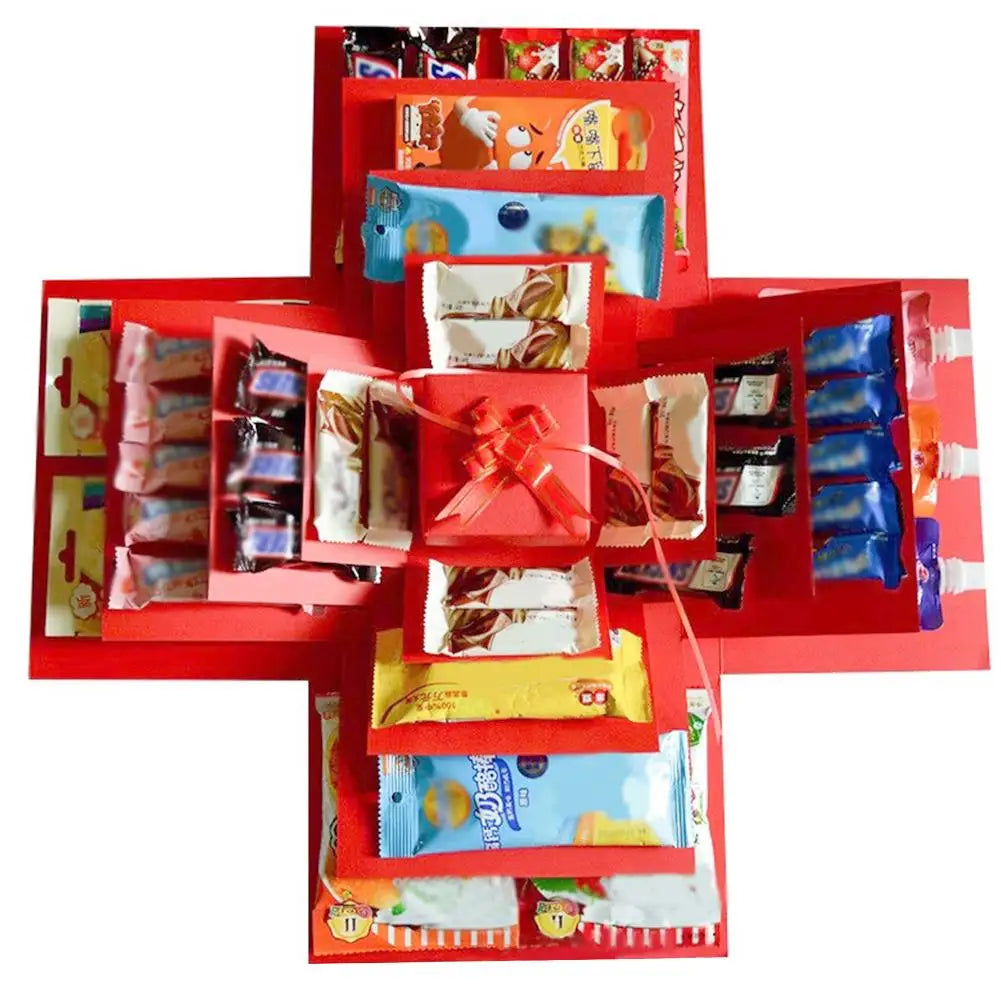 DIY Explosion Photo Album Gift Box DIY Scrapbook Lovely Surprise Explosion Couple Box Love Memory Anniversary Gift