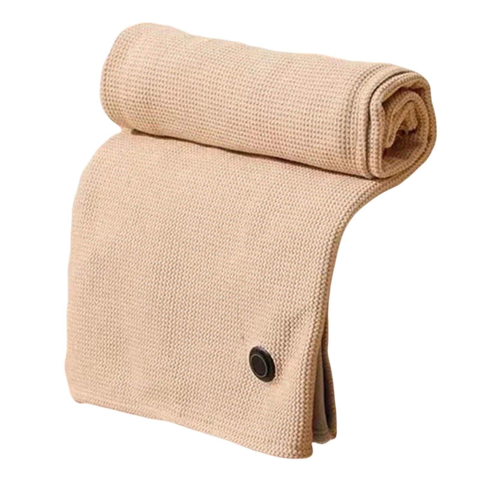 Corded Heated Blanket USB Powered Soft Zipper Shawl Wrap 3 Temperature Adjustment Warm Heating Scarf for Indoor Outdoor