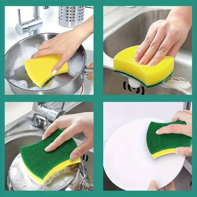Highly Absorbent Cleaning Sponges Dish washing Magic Clean Pot Rust Stain Sponge Brush Kitchen Grease Cleaner Household Tools